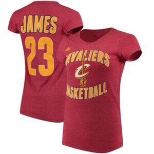 Adidas Red & Yellow Lebron James Short Sleeve Shirt